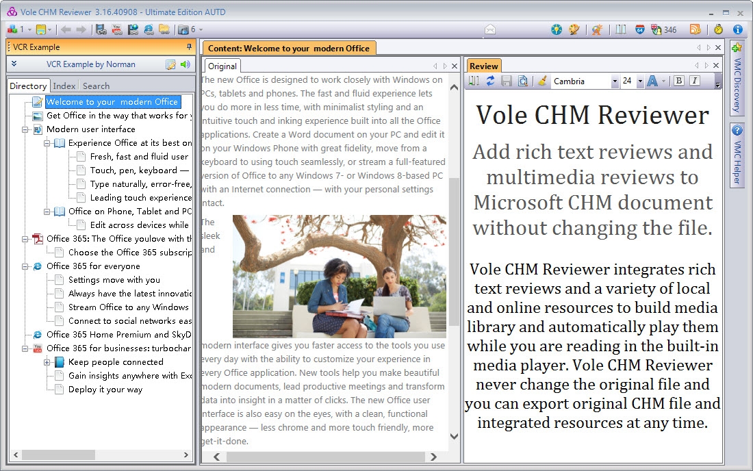 Vole CHM Reviewer screenshot